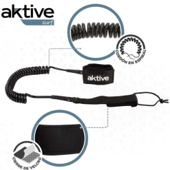 Aktive Leash en Espiral para Paddle Surf