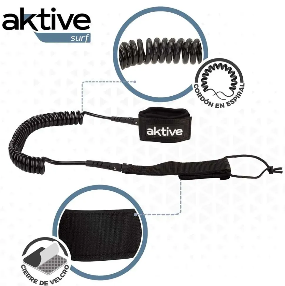 Aktive Leash en Espiral para Paddle Surf
