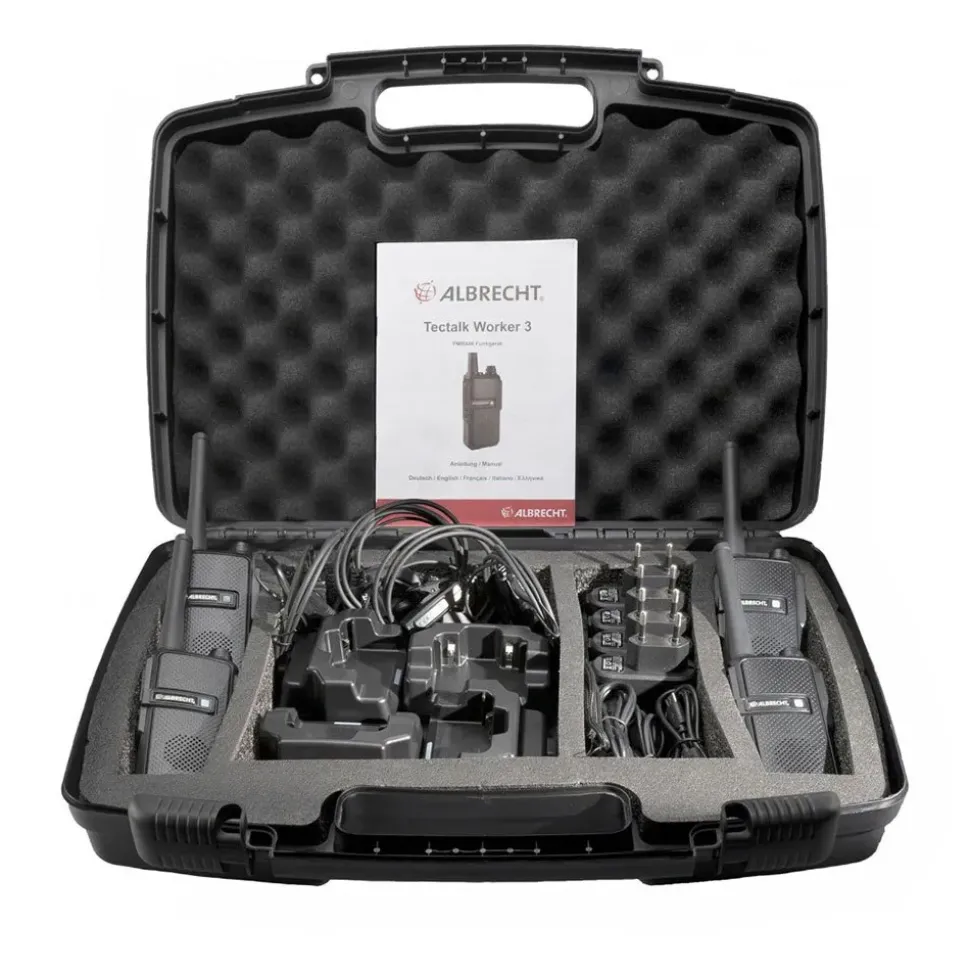 Albrecht Walkie-talkie Tectalk worker 3 4 unidades