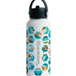 Awesome Maps Botella térmica Adventure surf+stickers