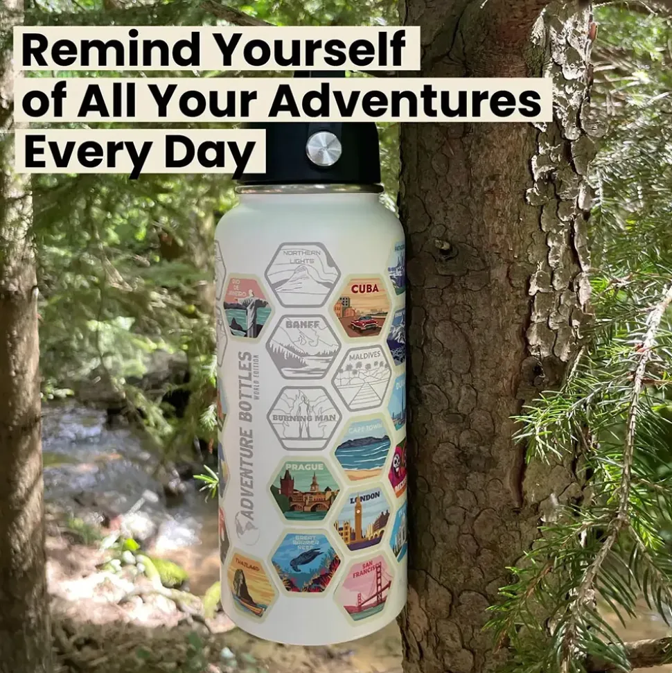 Awesome Maps Botella térmica Adventure world 1l