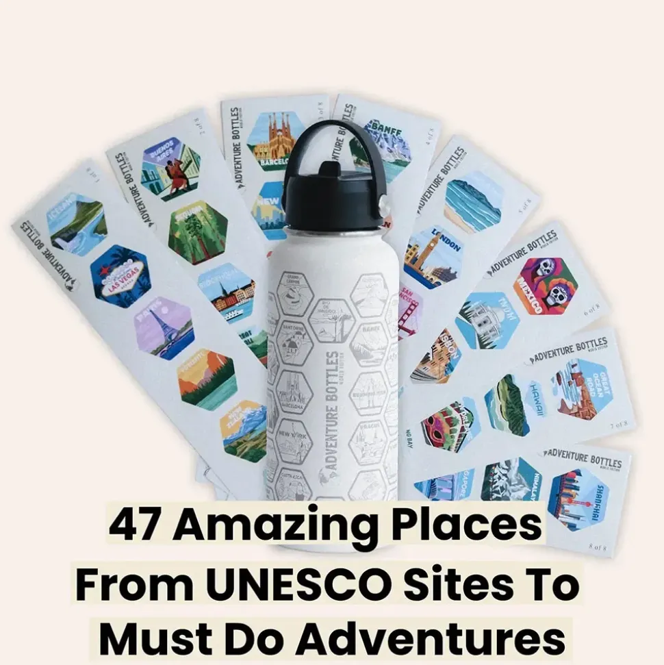 Awesome Maps Botella térmica Adventure world 1l