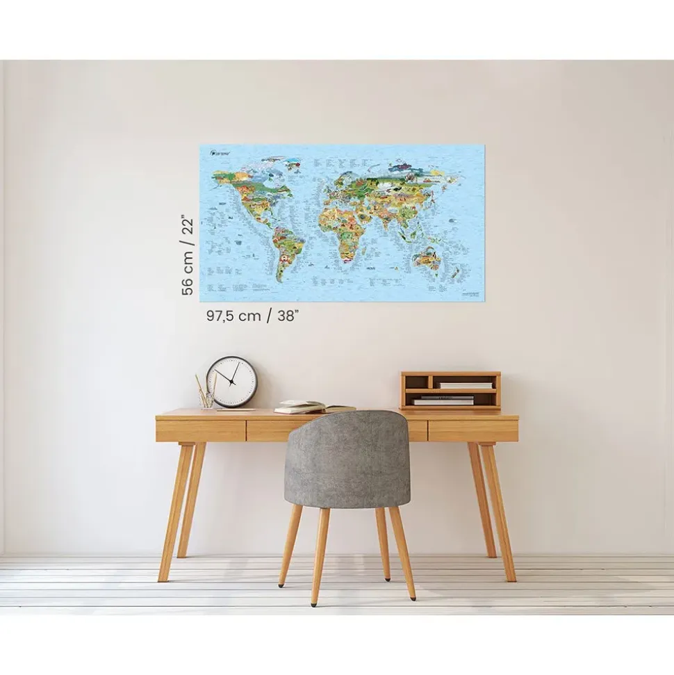 Awesome Maps Mapa Surftrip Best Surf Beaches Of The World Original Colored Edition