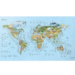 Awesome Maps Mapa Surftrip Best Surf Beaches Of The World Original Colored Edition