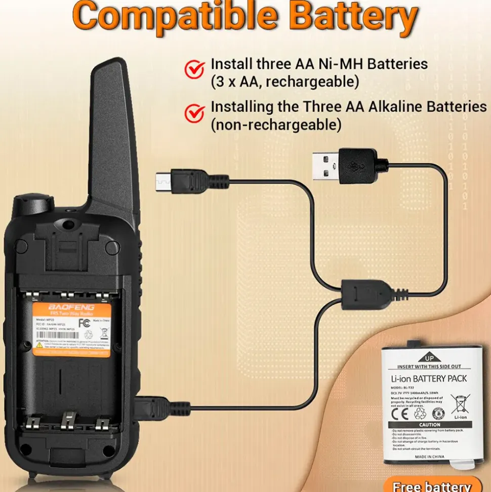Baofeng Walkie-talkie Bf-T25E 2 unidades