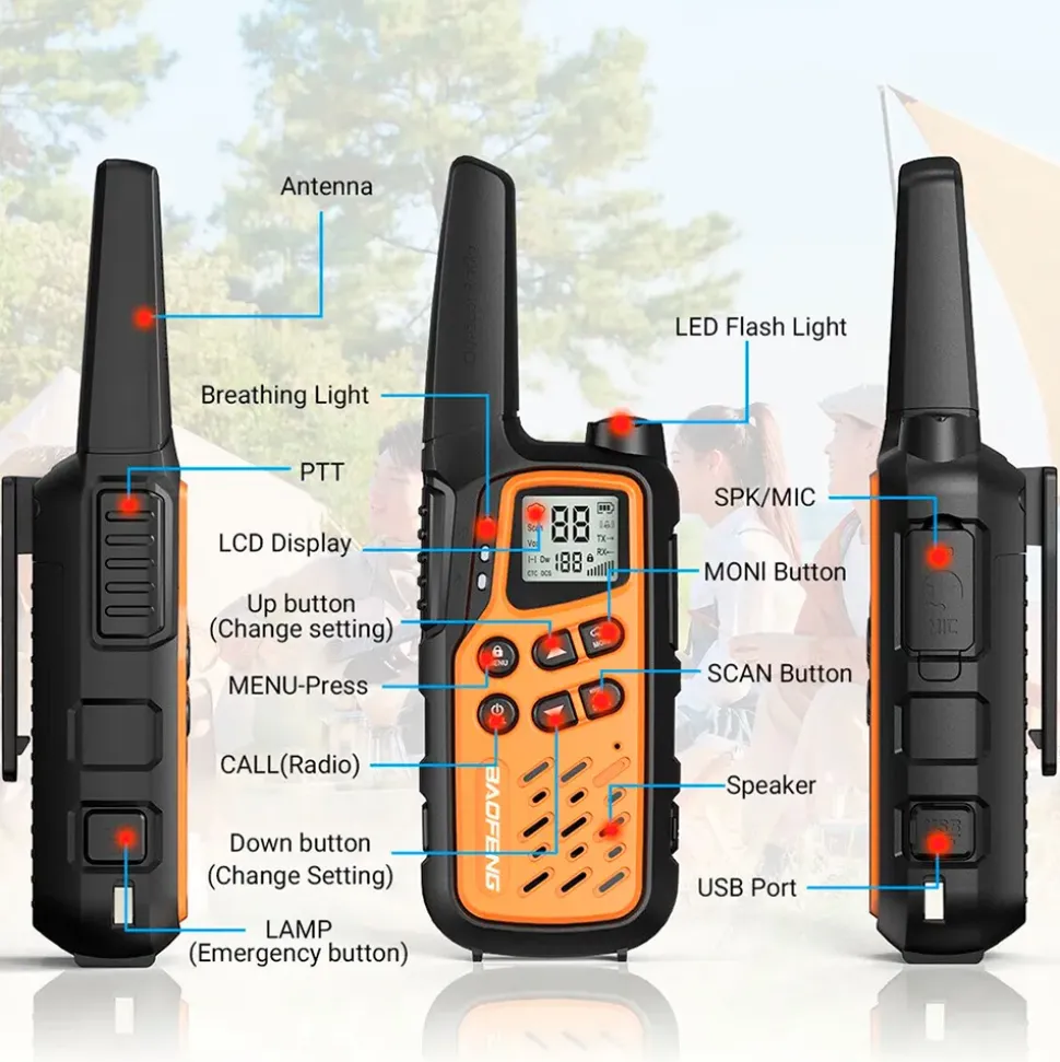 Baofeng Walkie-talkie Bf-T25E 2 unidades