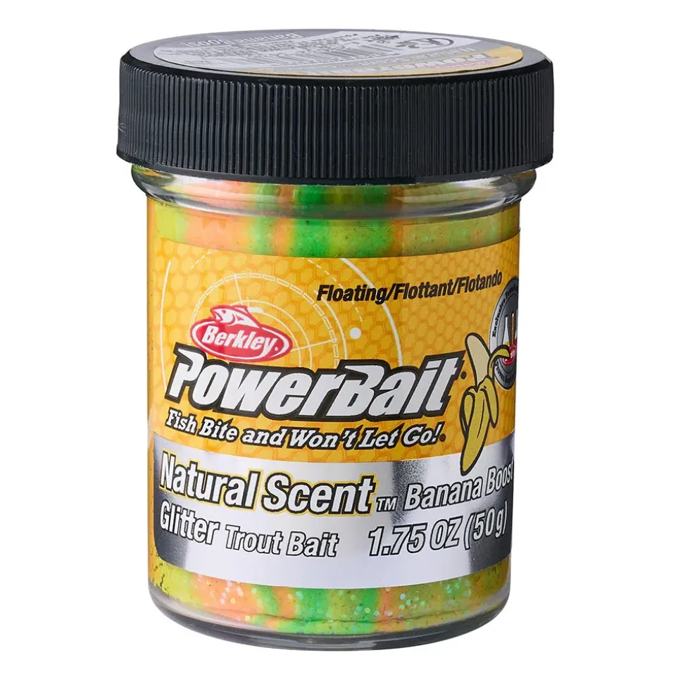 Berkley Pasta de pescar PowerBait Trout Dough Fruits Plátano
