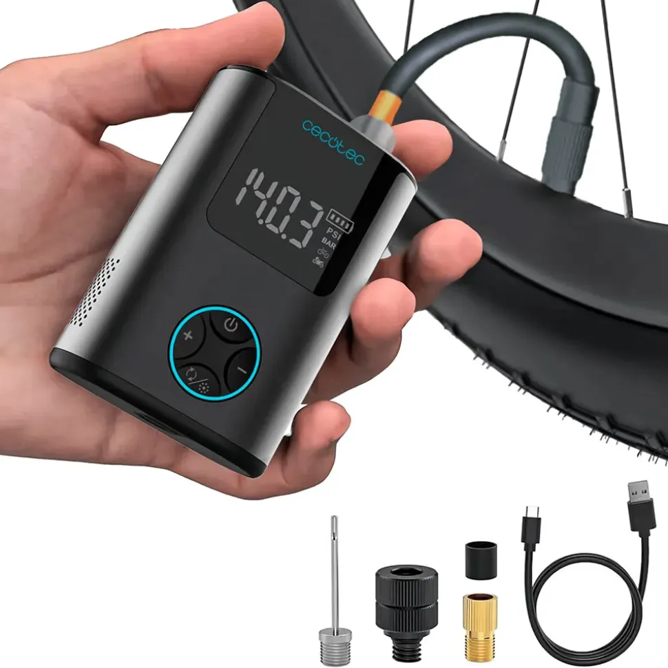Cecotec Bomba de aire eléctrica portátil Mini Air Max