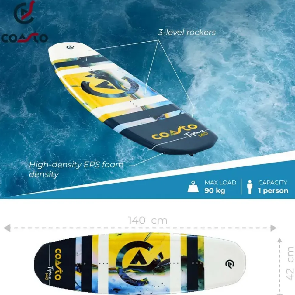 Coasto Tabla de wakeboard Topaz 140