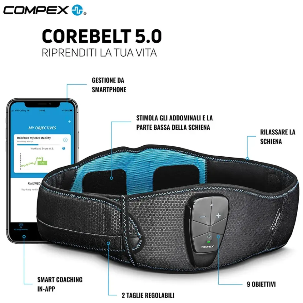Compex Cinturón de masaje Corebelt 5.0