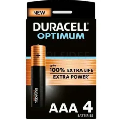 Duracell Pila alcalina AA Optimun LR06 4 unidades