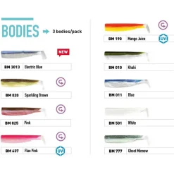 Fiiish Reemplazo vinilo Black Minnow 4g 90 mm 3 unidades