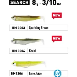 Fiiish Vinilo Black Minnow Combo Search 8g 90 mm