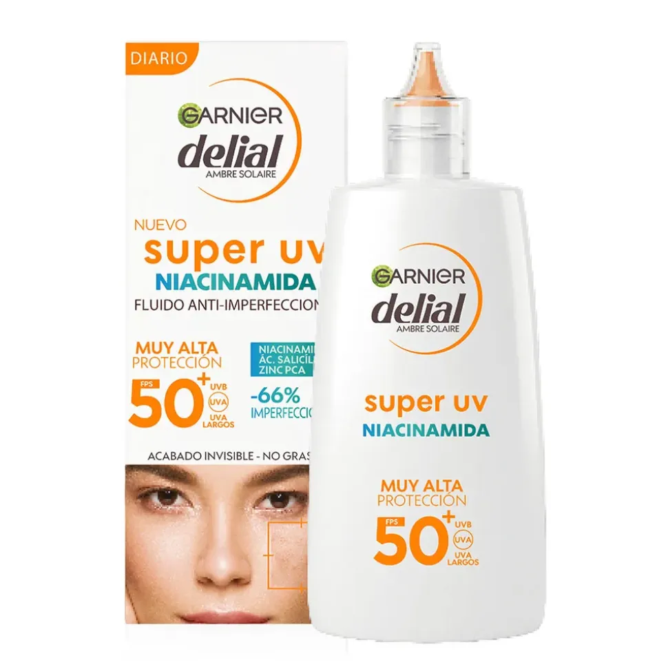 Garnier Protector Facial Fluido con Niacinamida SPF50 B40ml B43 de As Shaka