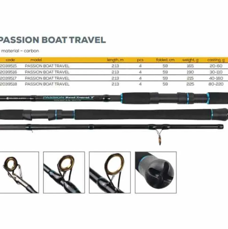 Golden Catch Caña siluro Passion Boat Travel