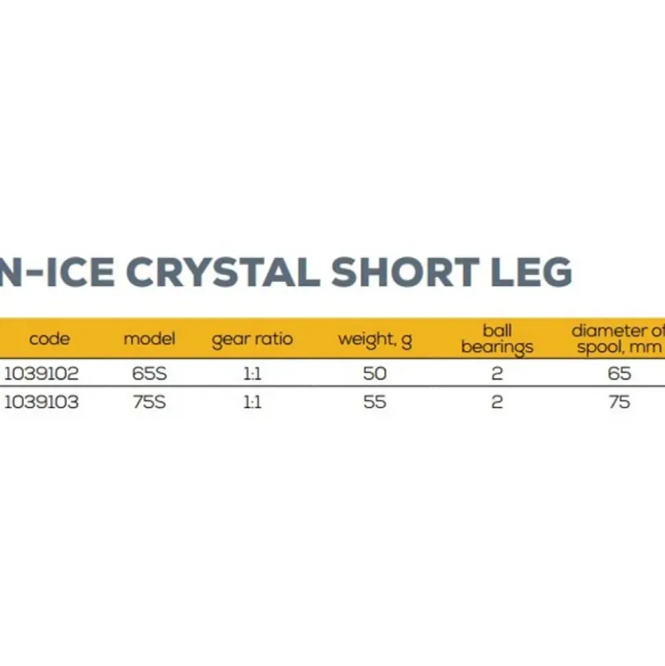 Golden Catch Carrete de pesca en hielo N-Ice Crystal