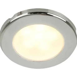 Hella Marine Plafón LED Euroled 75 con cubierta blanco cálido Acero inoxidable 12V