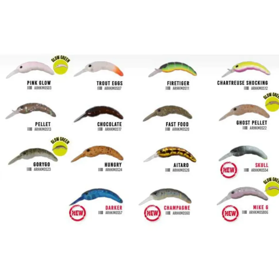 Herakles Crankbait Moth Sinking 2.4g 37 mm