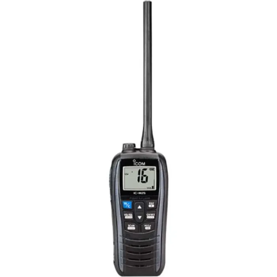 Icom Estación de radio VHF marina portátil IPX7 IC-M25 Euro Blue 5W