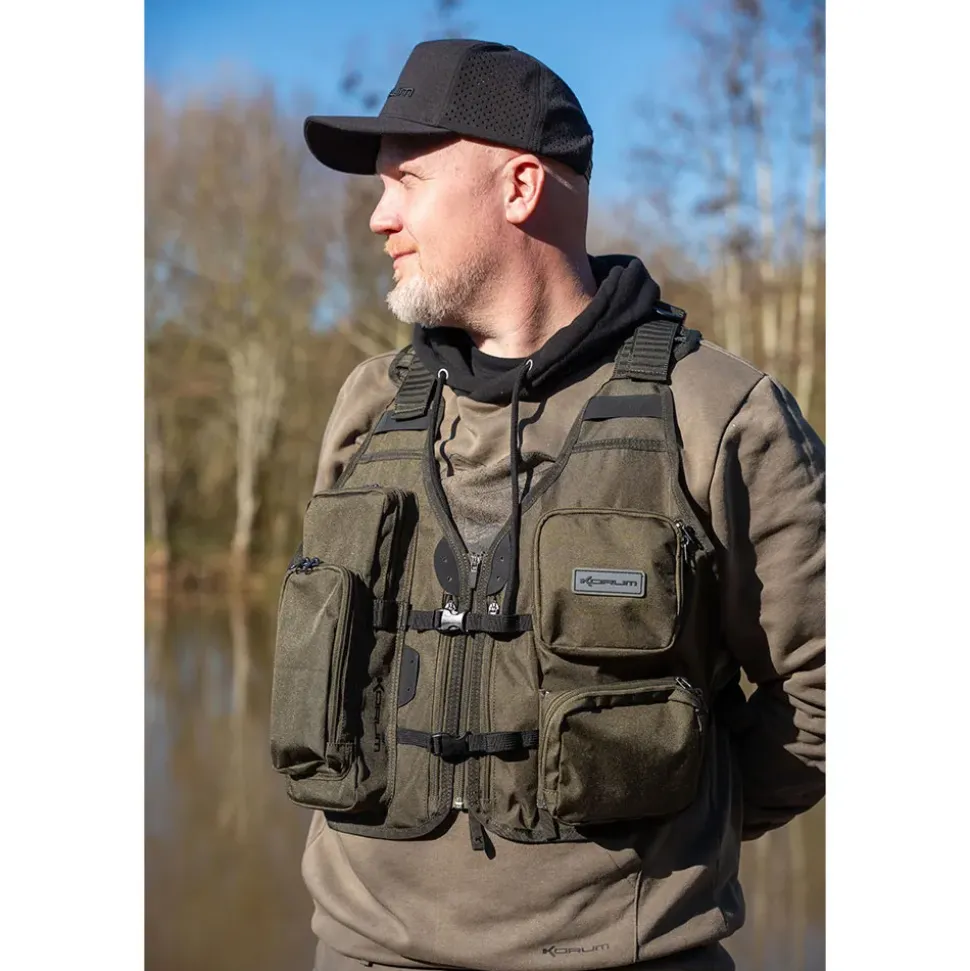 Korum Chaleco de pesca Glide Roving