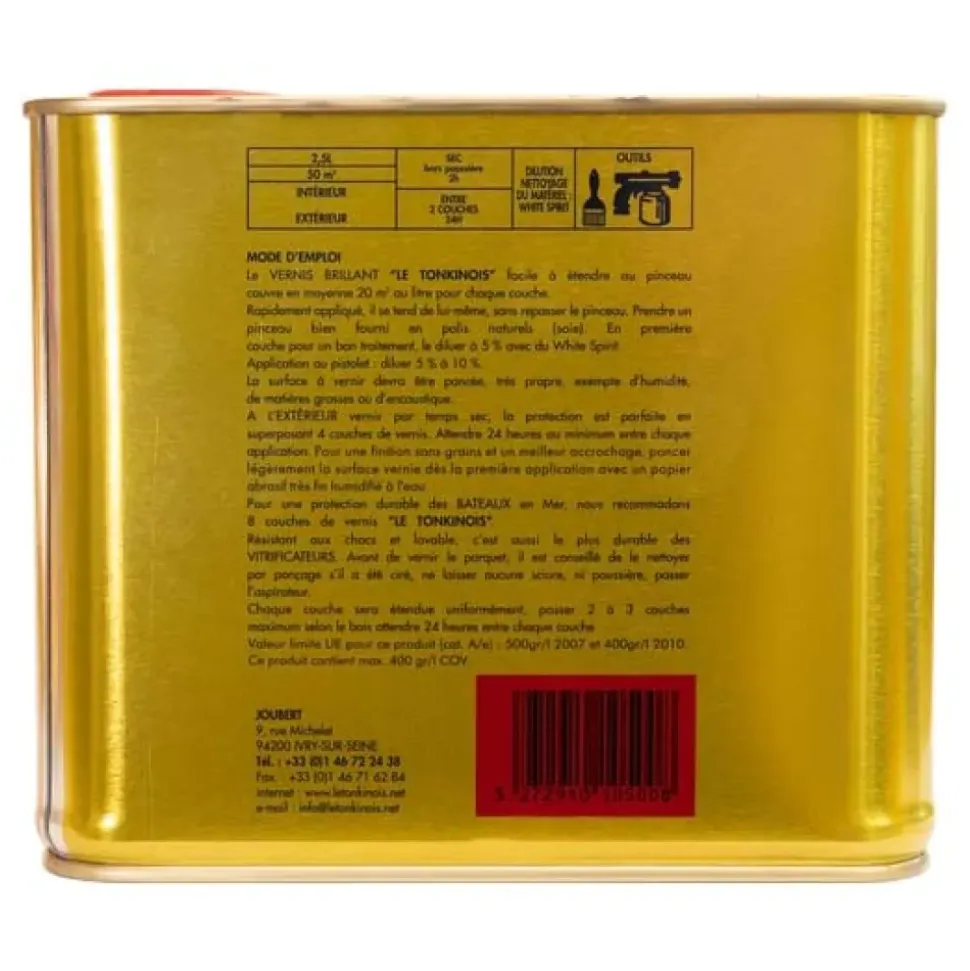 Le Tonkinois Barniz de aceite para madera 2.5L