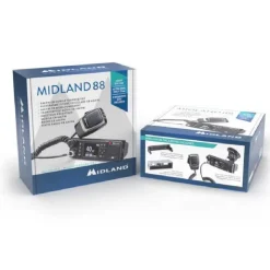 Midland Estación de radio CB 88-Din-Ventosa-12/24V