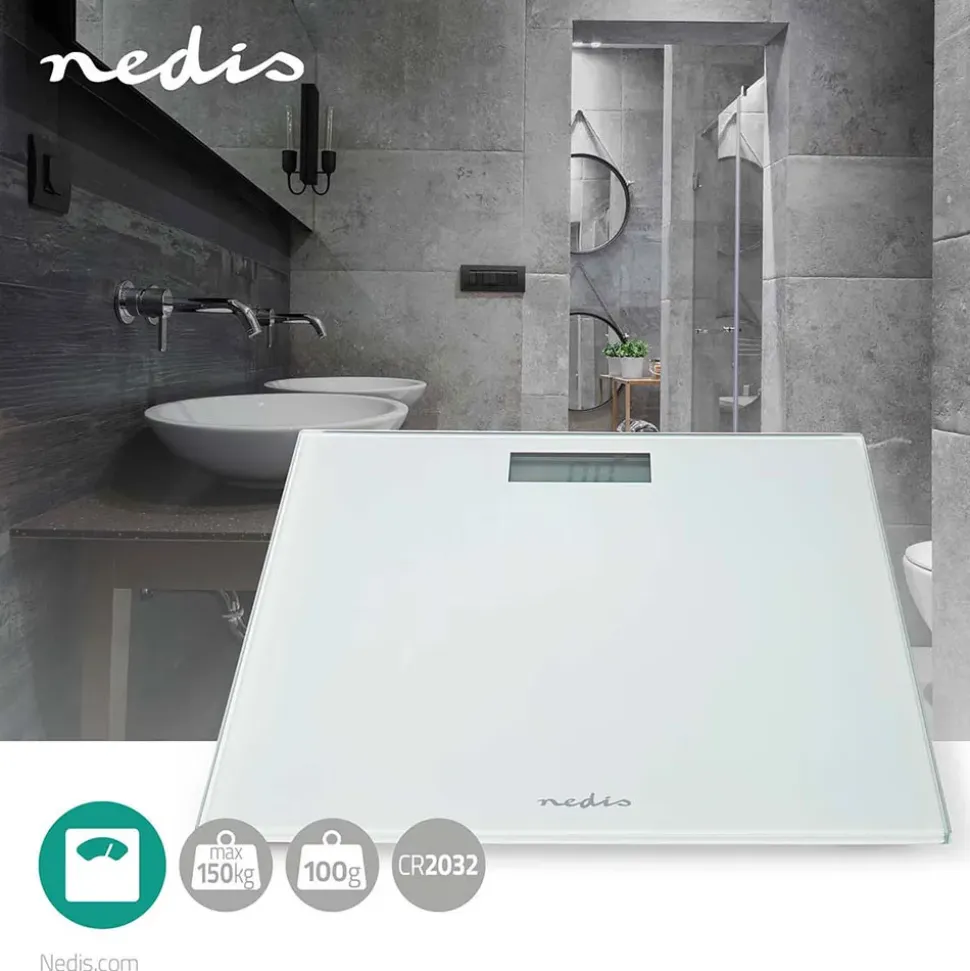 Nedis Báscula PESC500WT