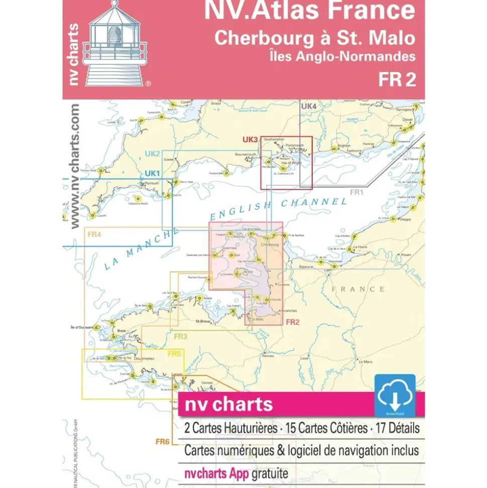 Nv Charts Cartas náuticas de Toulon a Menton