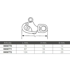 Oem Marine Mosquetón de Spinnaker Acero inoxidable