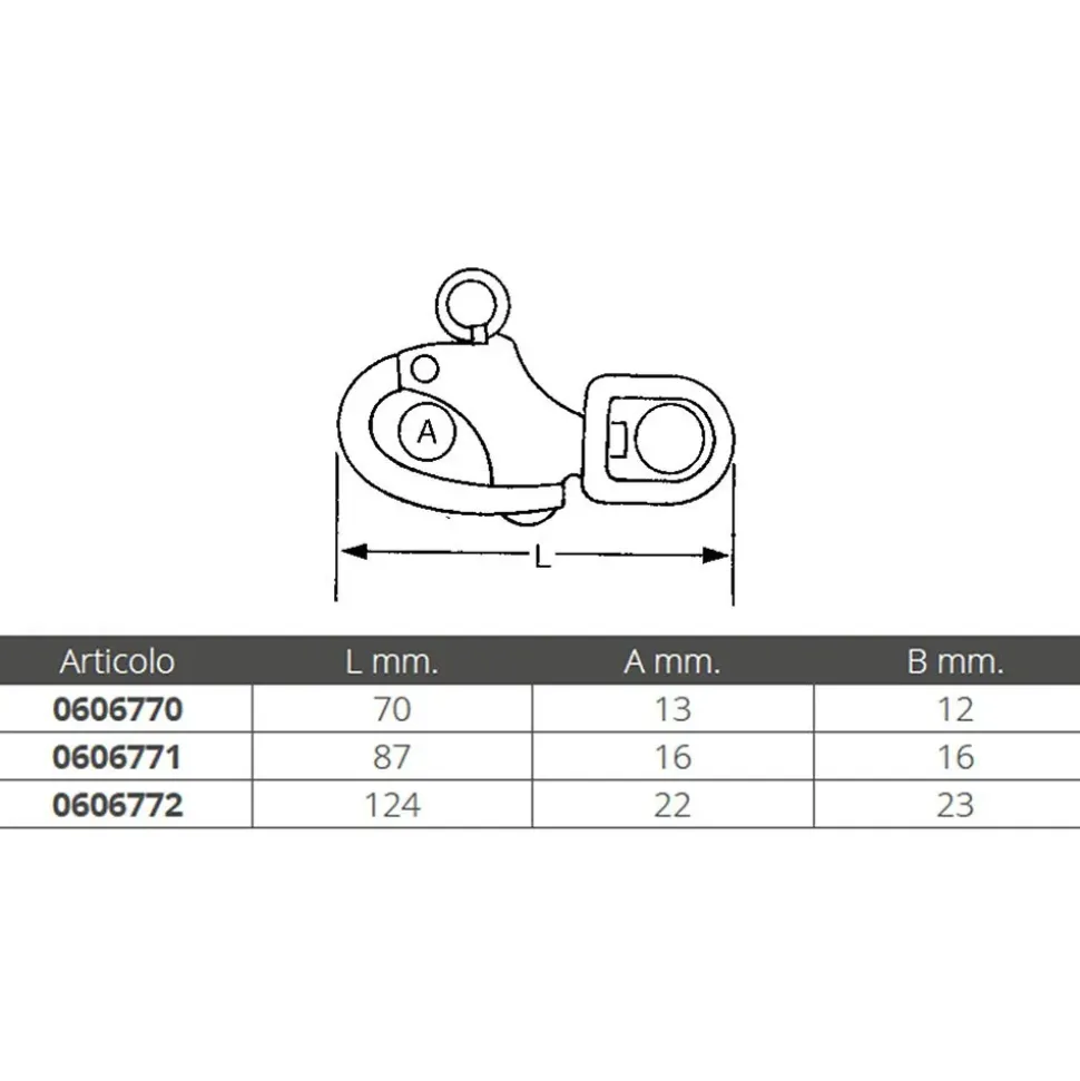 Oem Marine Mosquetón de Spinnaker Acero inoxidable