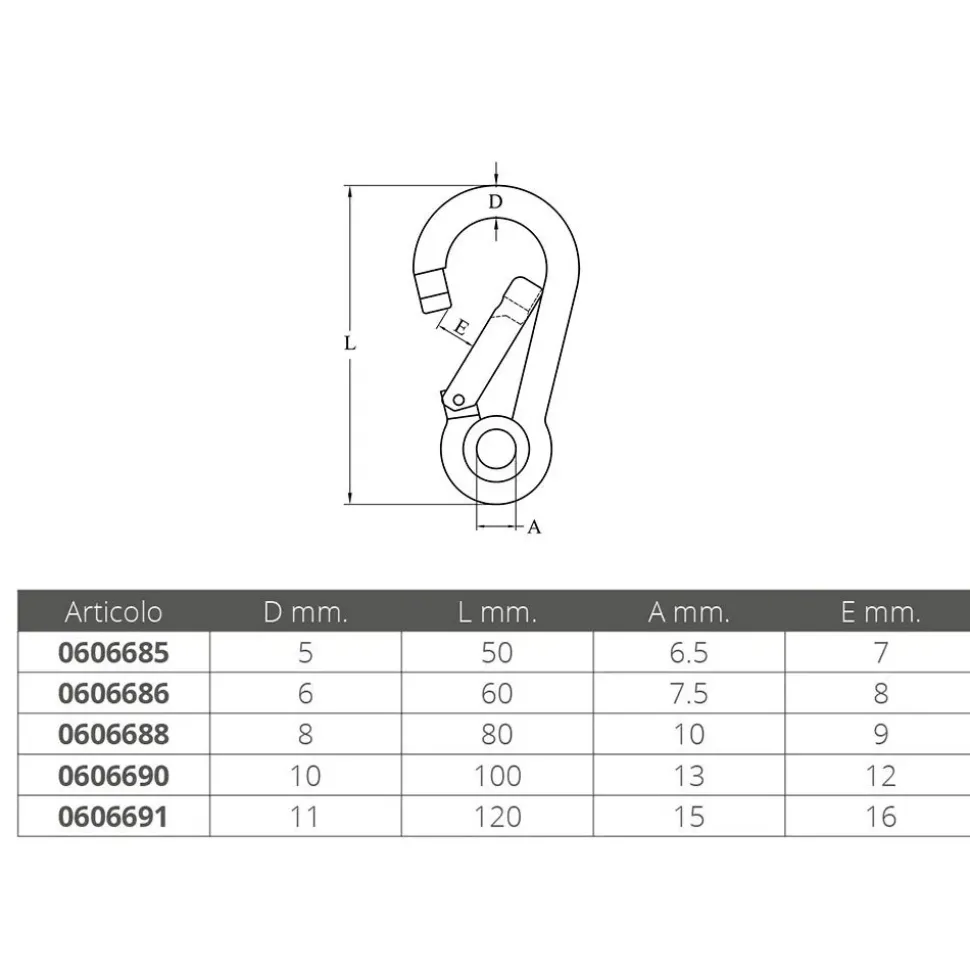 Oem Marine Mosquetón para ojal