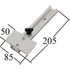 Oem Marine Soporte para transductor de sonar telescópico Aluminio
