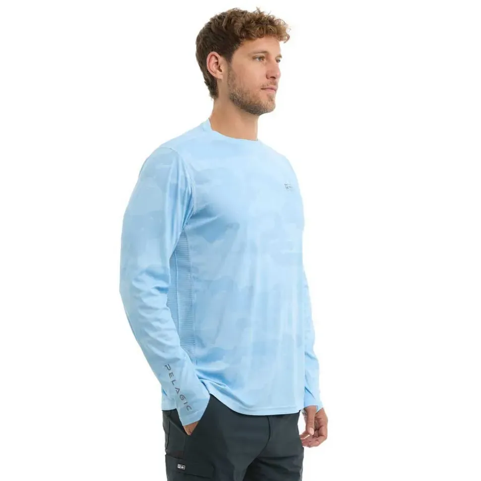 Pelagic Camiseta de manga larga con protección UV Vaportek Brush Camo Allover