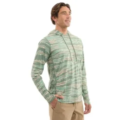 Pelagic Camiseta de manga larga con capucha UV Vaportek Wahoo Camo