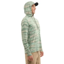 Pelagic Camiseta de manga larga con capucha UV Vaportek Wahoo Camo