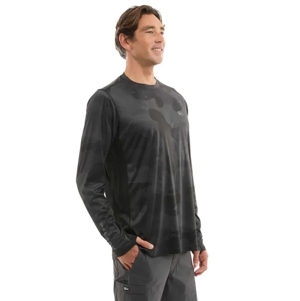 Pelagic Camiseta de manga larga con protección UV Vaportek Brush Camo Allover