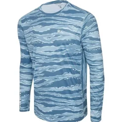 Pelagic Camiseta de manga larga con protección UV Vaportek Wahoo Camo