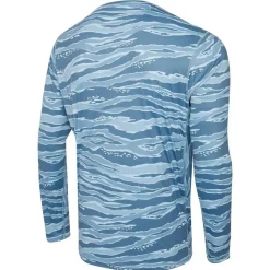 Pelagic Camiseta de manga larga con protección UV Vaportek Wahoo Camo