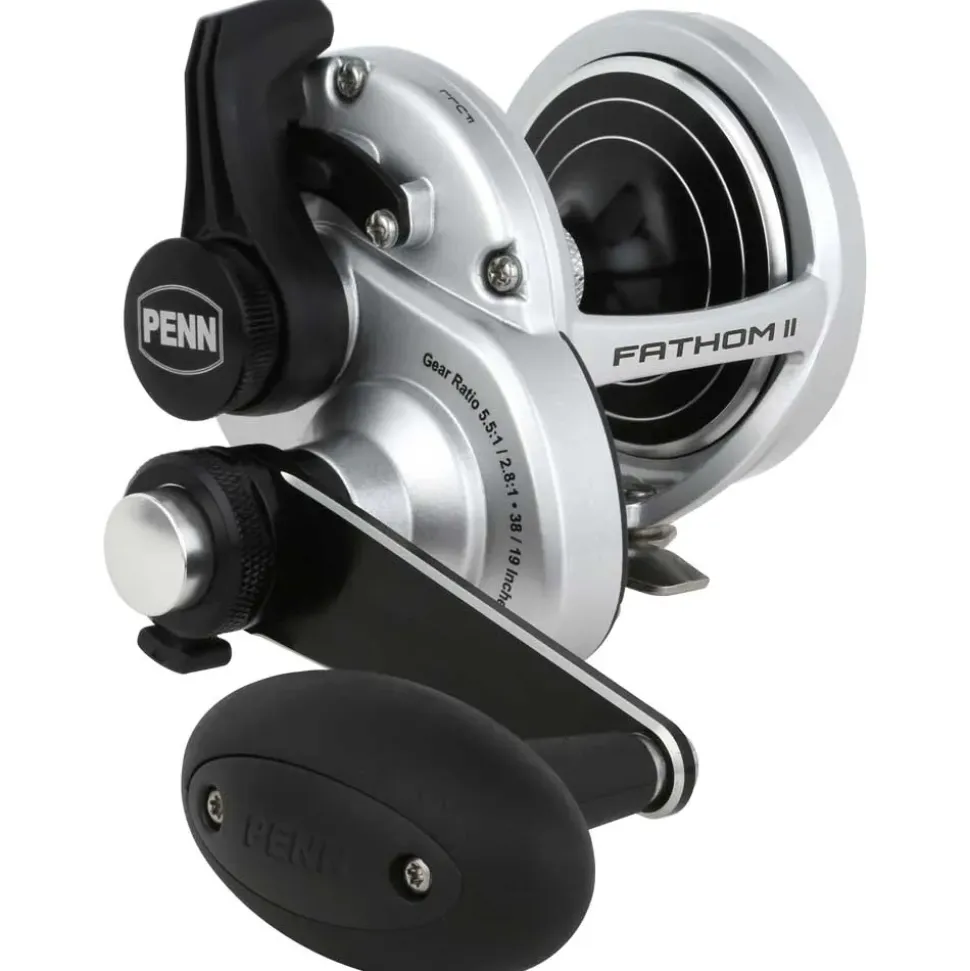 PENN Carrete de jigging Fathom™ II Lever Drag 2 Speed 15