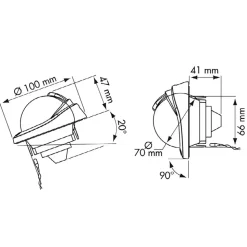 Plastimo Compás empotrado Offshore 75 P63859