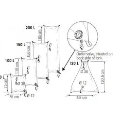 Plastimo Tanque de agua 150L
