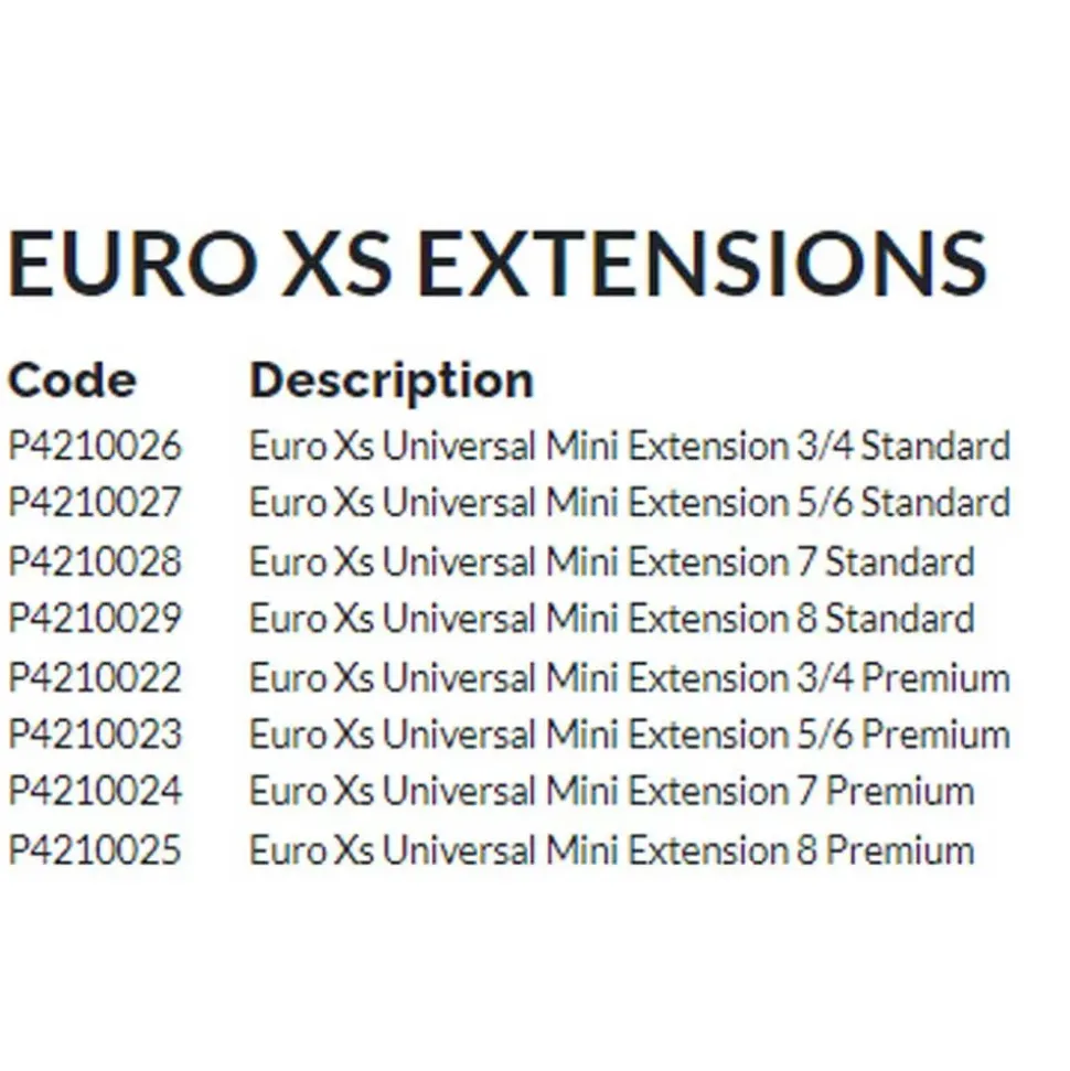 Preston Innovations Mini extensión caña pole Euro XS Universal 5/6 Premium