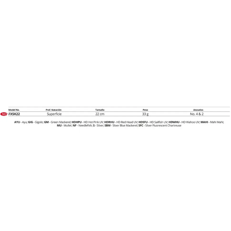 Rapala Paseante de superficie Flash-X Skitter 33g 220 mm