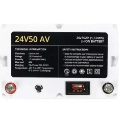 Rebelcell Batería de litio 24V50 1.25Kwh