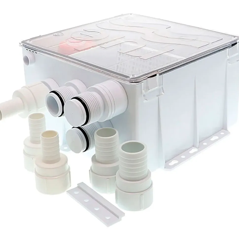 Rule Pumps Caja de desagüe para ducha de 800 GPH 24V