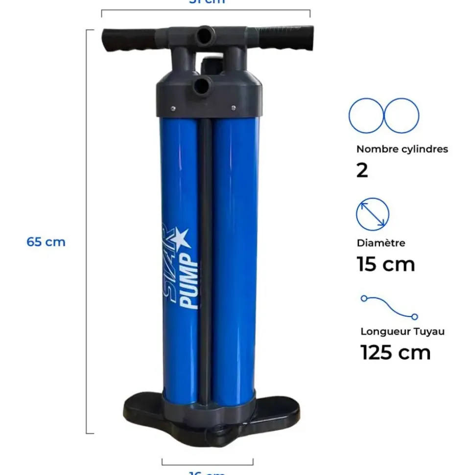 Star Inflador manual Triple action 29psi