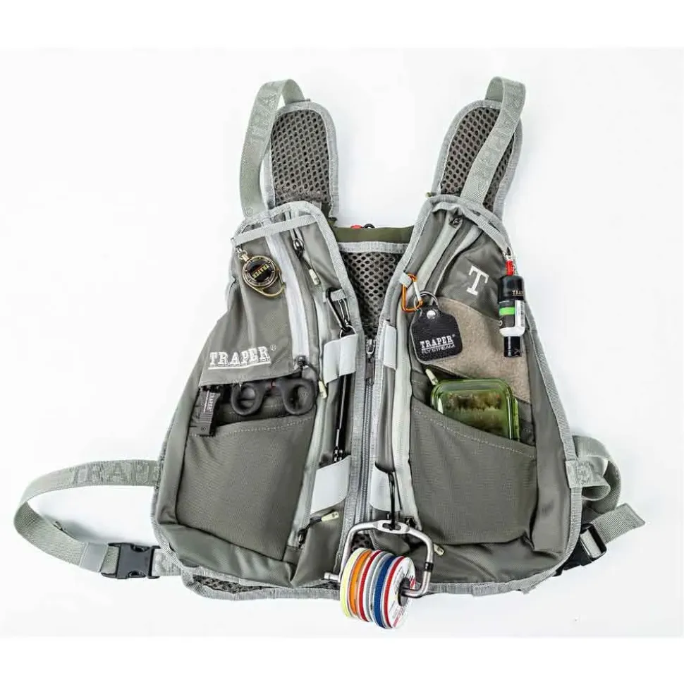 Traper Fly Chaleco de pesca Combo Active Vertical