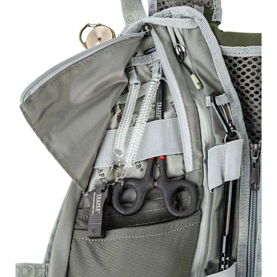 Traper Fly Chaleco de pesca Combo Active Vertical