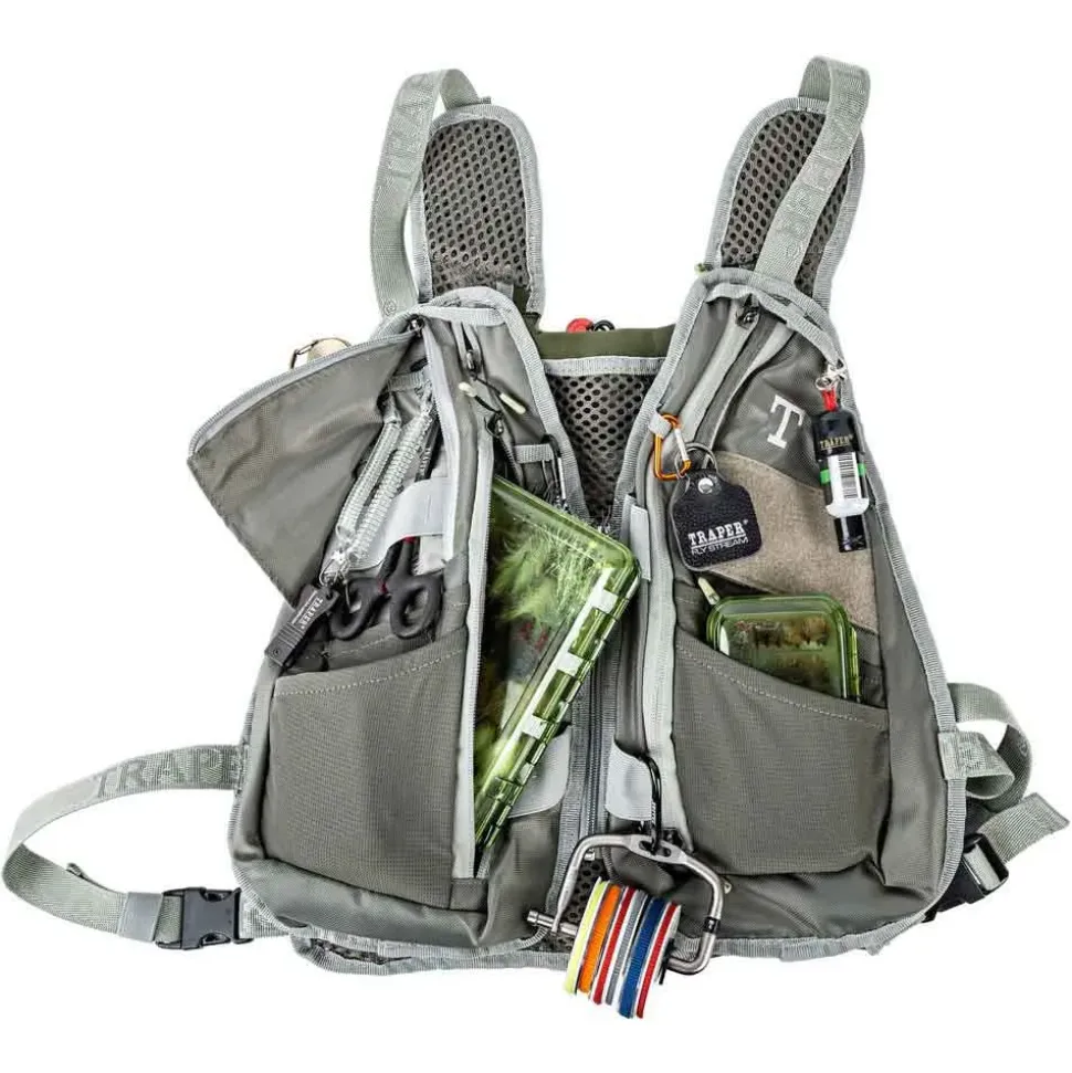 Traper Fly Chaleco de pesca Combo Active Vertical