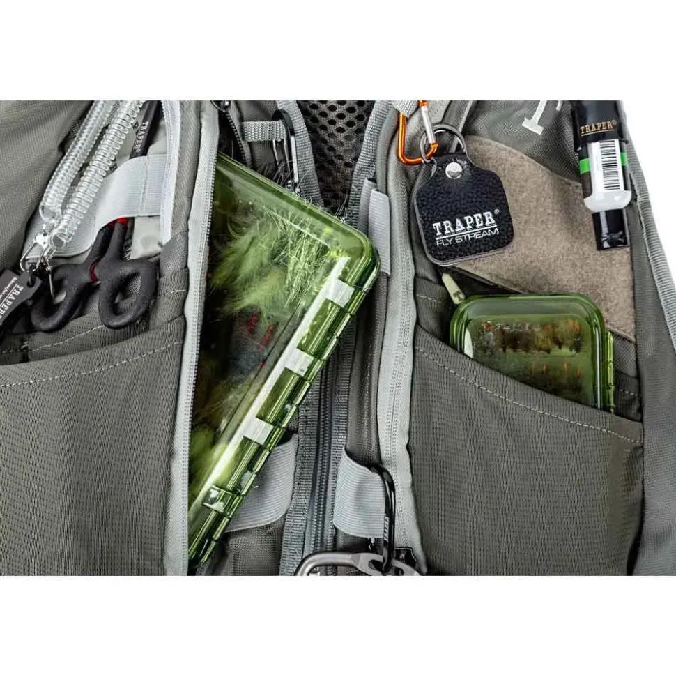 Traper Fly Chaleco de pesca Combo Active Vertical